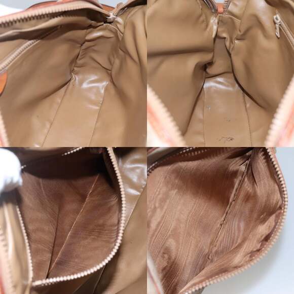 CELINE Macadam Canvas Shoulder Bag Pvc Beige Gold - Picture 12 of 13